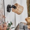 Cavaca Apliques, Spot de pared Negro, 1 luz