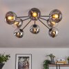 Gastor Plafones 87 cm Cromo, Transparente, 8 luces