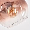 Koyoto Lámpara de pie Transparente, Color cobre, 5 luces