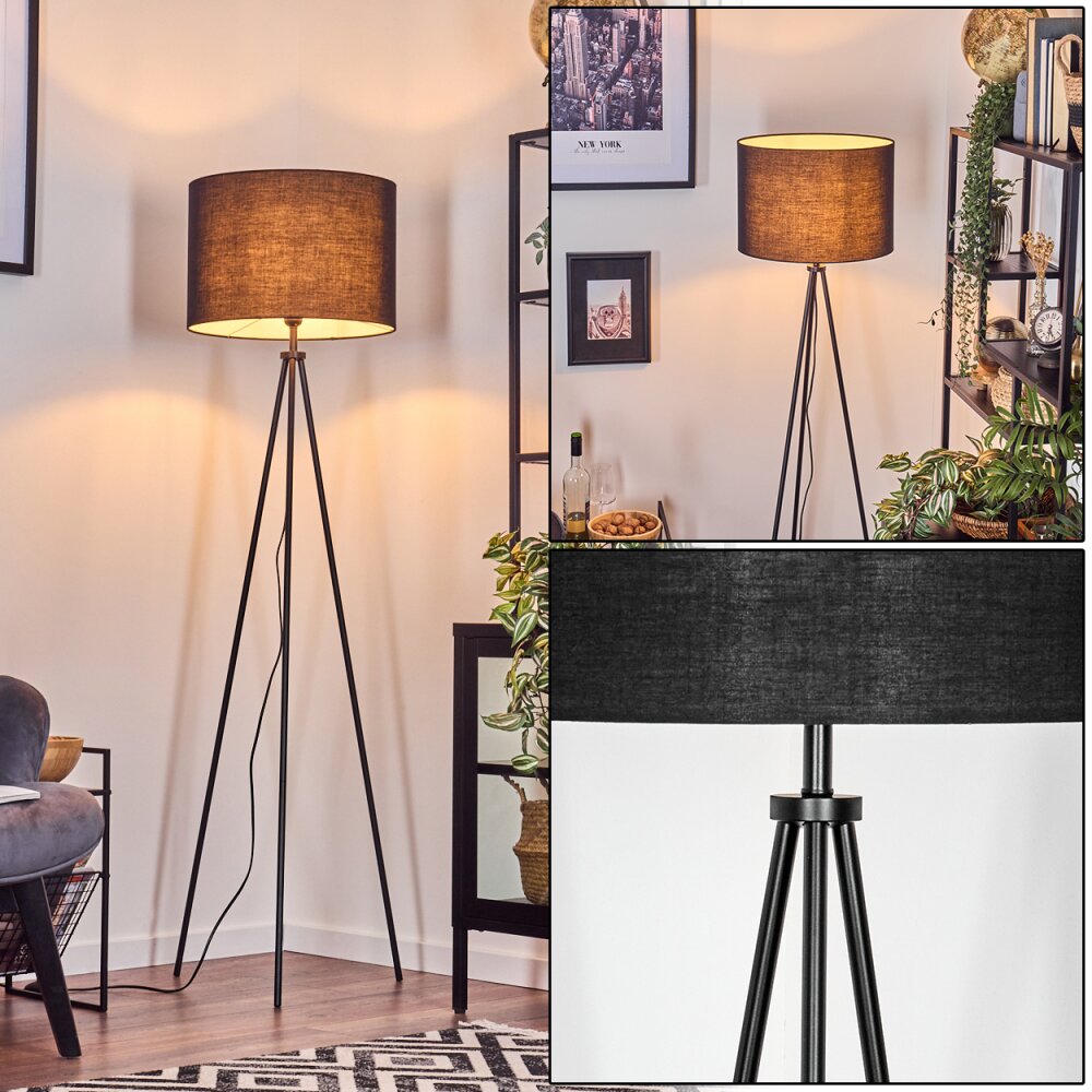 Bassagoda Lámpara de pie Negro, 1 luz main product photo