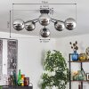 Gastor Plafones Cromo, Ahumado, 6 luces