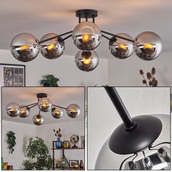 Gastor Plafones Cromo, Ahumado, 6 luces
