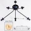 Gastor Plafones 74 cm Colores ámbar, 6 luces