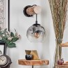 Ripoll Apliques Crudo, Negro, 1 luz