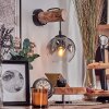 Ripoll Apliques Crudo, Negro, 1 luz