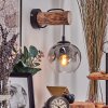 Ripoll Apliques Crudo, Negro, 1 luz