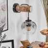 Ripoll Apliques Crudo, Negro, 1 luz