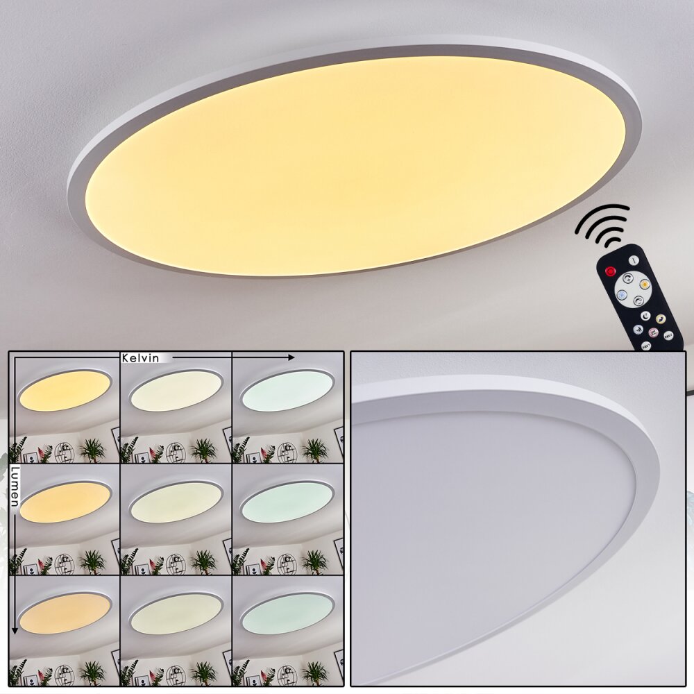 Sani Panel LED Blanca, 1 luz, Mando a distancia main product photo