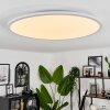 Sani Lámpara de Techo LED Blanca, 1 luz, Mando a distancia, Cambia de color