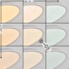 Sani Lámpara de Techo LED Blanca, 1 luz, Mando a distancia, Cambia de color