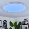 Sani Lámpara de Techo LED Blanca, 1 luz, Mando a distancia, Cambia de color