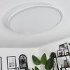 Sani Lámpara de Techo LED Blanca, 1 luz, Mando a distancia, Cambia de color