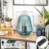Telhais Lámparas de mesa, Lámpara lectura Azul, Negro, 1 luz