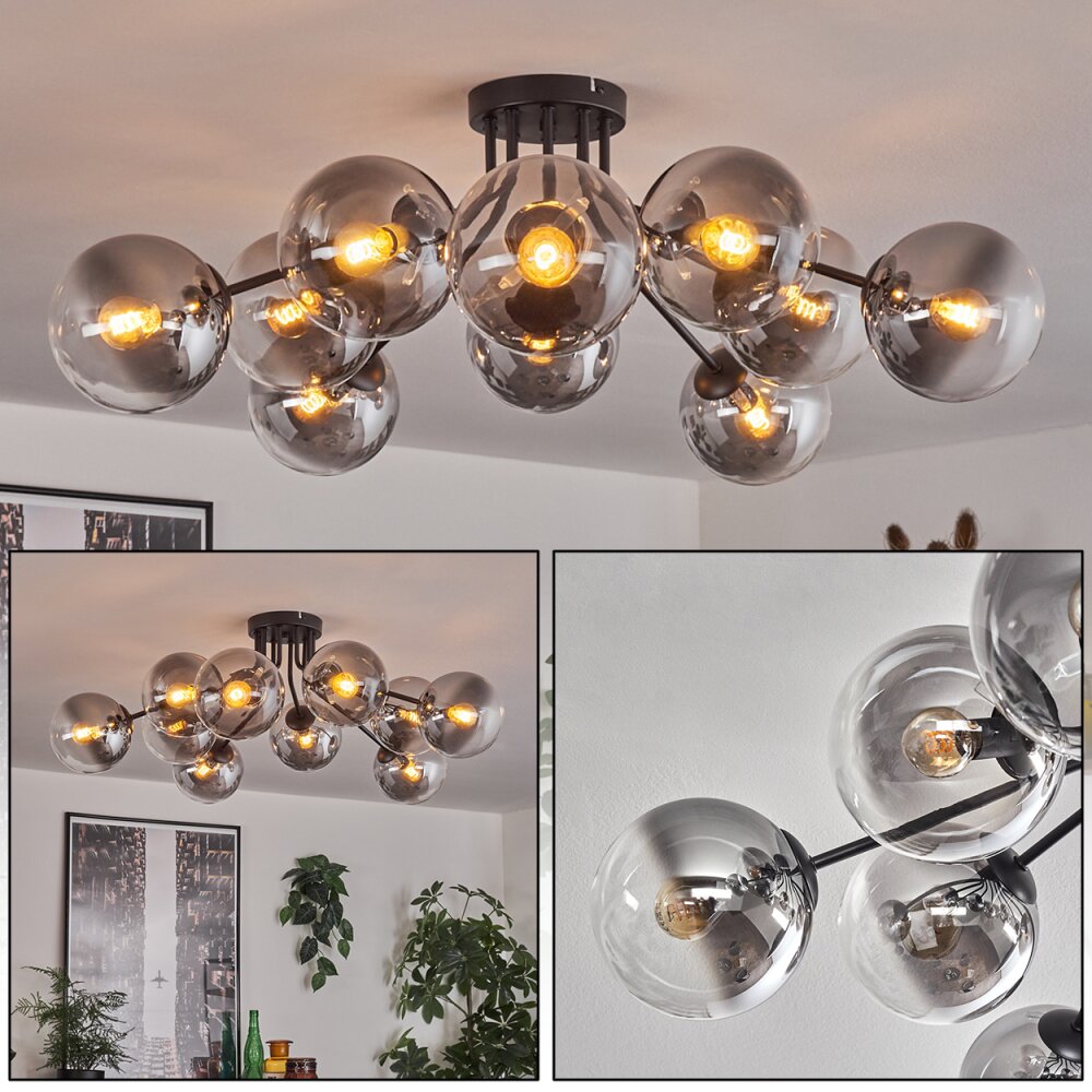 Gastor Plafones 83 cm Transparente, Ahumado, 10 luces main product photo
