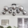 Gastor Plafones 83 cm Cromo, Ahumado, 10 luces