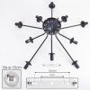 Gastor Plafones 83 cm Cromo, Ahumado, 10 luces