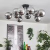 Gastor Plafones 83 cm Cromo, Ahumado, 10 luces