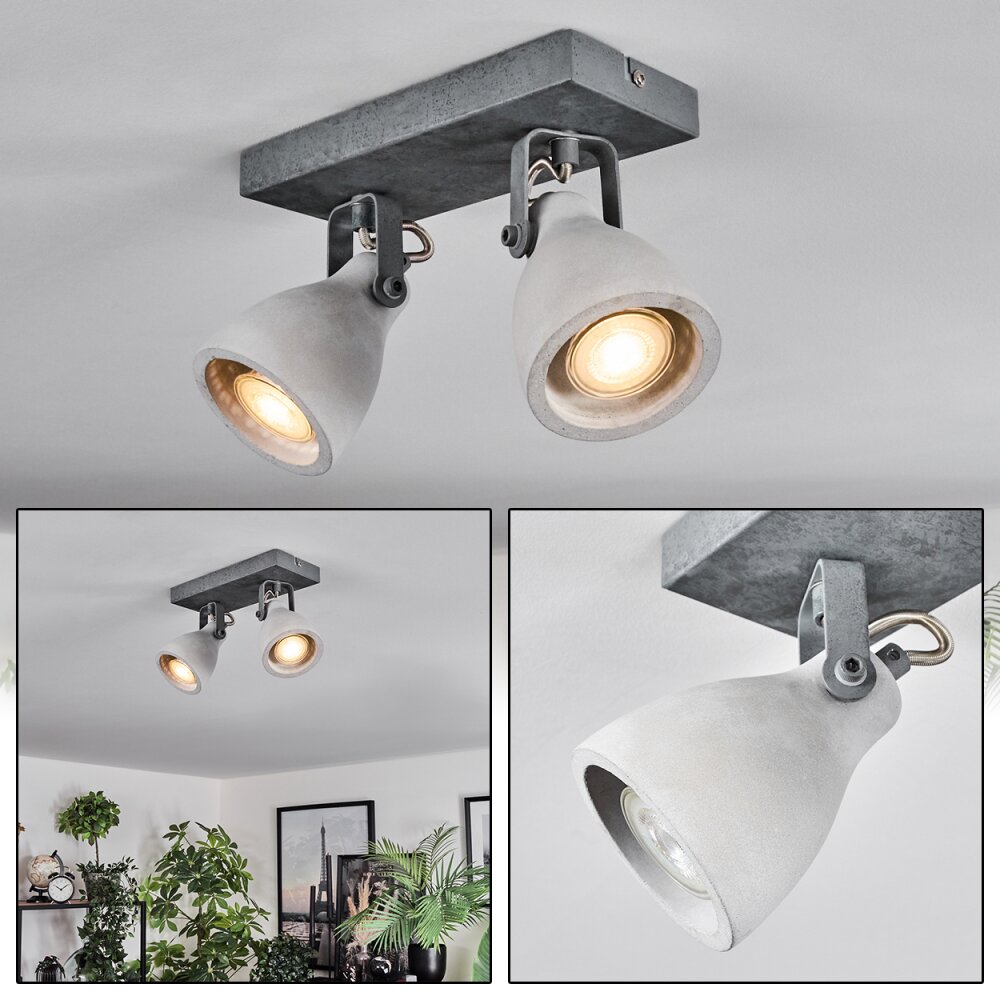 Lomma Plafones Acero bruñido, 2 luces main product photo