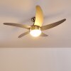 Ventiladores de techo Morino Níquel-mate, Plata, 2 luces, Mando a distancia