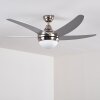 Ventiladores de techo Morino Níquel-mate, Plata, 2 luces, Mando a distancia
