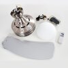 Ventiladores de techo Morino Níquel-mate, Plata, 2 luces, Mando a distancia