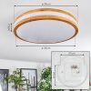 Sofo Plafones LED Blanca, 1 luz, Mando a distancia