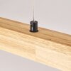 Carbellino Lámparas colgantes LED Crudo, Negro, 1 luz