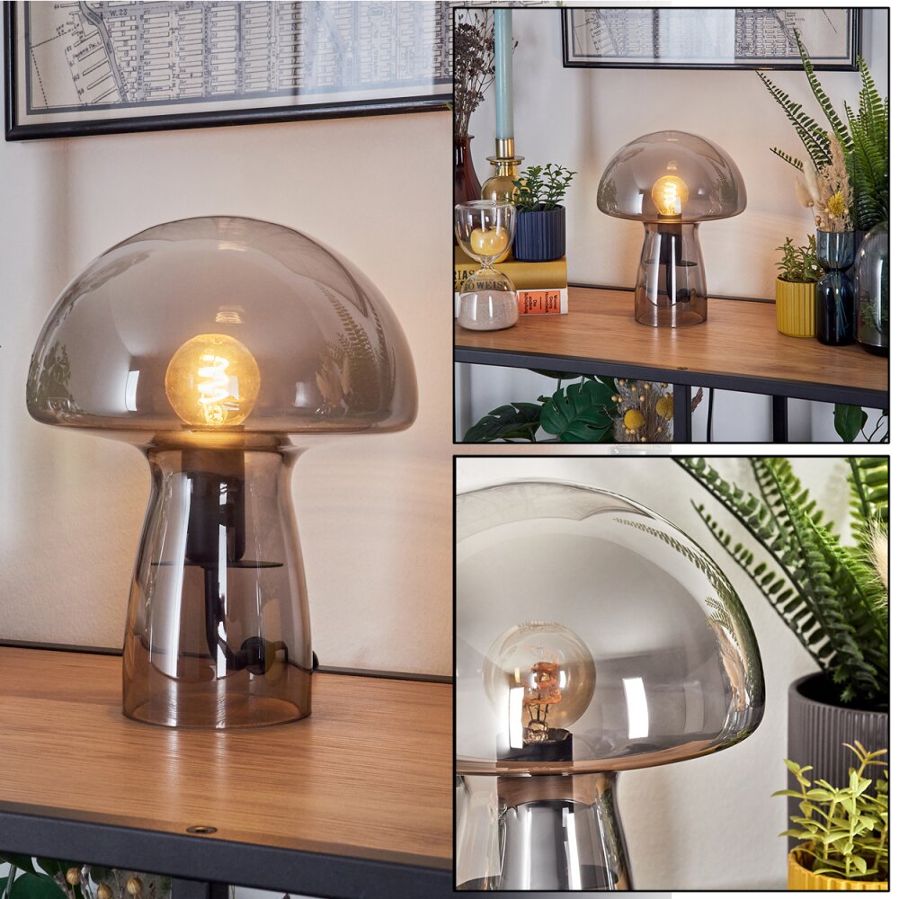 Estilo champiñón Almagre Lámparas de mesa Negro, 1 luz main product photo