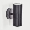 Cidral Aplique de exterior, Lámpara Up & Down Negro, 2 luces