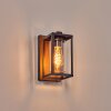 Portalis Aplique de exterior Marrón, Color madera, Negro, 1 luz