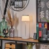 Algeraz Lámpara de mesa de exterior, Lámparas de mesa Blanca, 1 luz