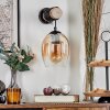 Vevino Luminarias esféricas, Apliques Crudo, Negro, 1 luz