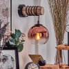 Koyoto Luminarias esféricas, Apliques Crudo, Negro, 1 luz