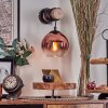 Koyoto Luminarias esféricas, Apliques Crudo, Negro, 1 luz