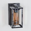 Portalis Aplique de exterior Negro, Plata, 1 luz, Sensor de movimiento