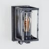Portalis Aplique de exterior Negro, Plata, 1 luz, Sensor de movimiento