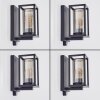 Portalis Aplique de exterior Negro, 1 luz, Sensor de movimiento