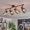 Aggebo Plafones Negro, 4 luces