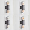 Morbak Aplique de exterior, Lámpara Up & Down Negro, 2 luces