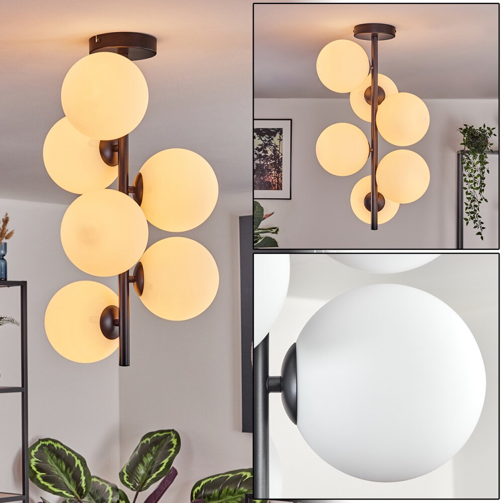 Gastor Plafones, Luminarias esféricas Transparente, 6 luces main product photo