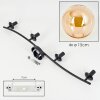 Gastor Plafones, Luminarias esféricas Colores ámbar, 4 luces