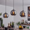 Semrong Lámpara Colgante Negro, 3 luces