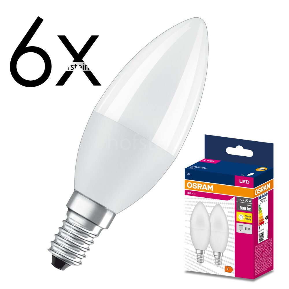 E14 LED 7.5 Watt blanco cálido 806 Lumen main product photo