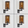 Monfanim Aplique de exterior Negro, 1 luz