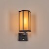 Monfanim Aplique de exterior Negro, 1 luz