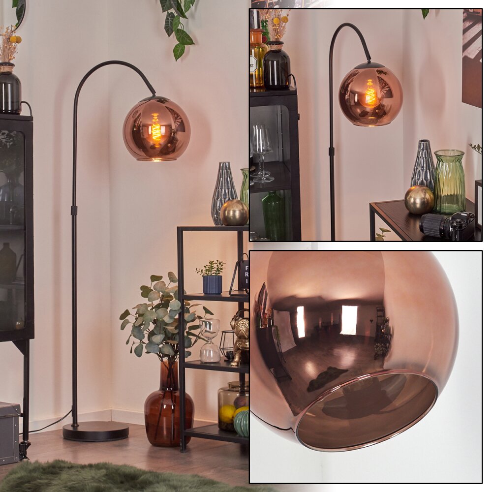 Koyoto Luminarias esféricas, Lámpara de pie Color cobre, 1 luz main product photo