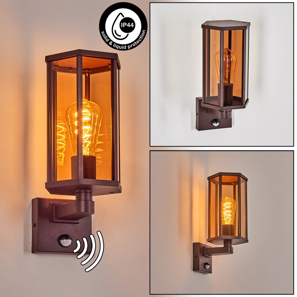 Monfanim Aplique de exterior Color óxido, 1 luz main product photo