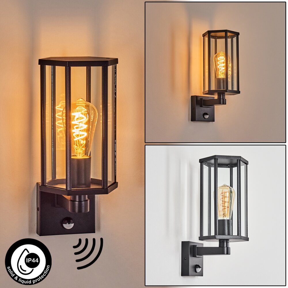 Monfanim Aplique de exterior Negro, 1 luz main product photo