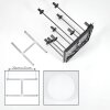Gastor Plafones, Luminarias esféricas Blanca, 9 luces