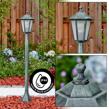 Loria Iluminación de caminos Verde, Negro, 1 luz